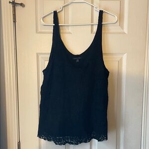 American Eagle Black Lace Tank Top